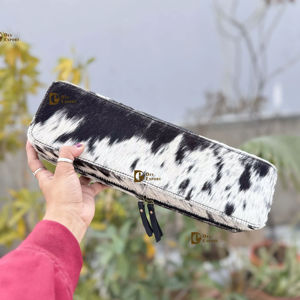 Nouvelles Étuis de Rangement en Cuir de Vachette et Fourrure pour Lisseur et Fer à Boucler, Résistants à la Chaleur, Organisateur Parfait pour Outils Capillaires - Product Image 1