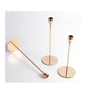 Porte-bougie en métal sur pied pour centre de table de mariage, décoration de la maison pour Noël - Prix bas - Product Image 6