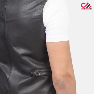 High Quality Custom Style Men's Sportswear Outdoor Winter <b>Vest</b> in Leather for Motorcycles Fashionable Sports Men's <b>Vest</b> - Product Image 3