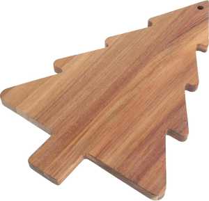 Tabla de cortar rectangular de madera de teca gruesa, paleta para pizza, bandeja de servir, tabla de cortar ligera con mango corto y duradero - Product Image 4