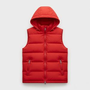 Veste matelassée à capuche noire pour homme, col montant, coupe-vent, doublure en polaire en fibre de polyester, fermeture éclair, vêtement d'hiver décontracté, 220g - Product Image 3