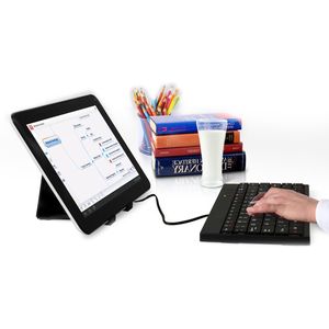 Funda con Soporte para Tablets de Menos de 10 Pulgadas, con Dos Compartimentos para Teclado Mini USB, Práctica Funda y Carcasa para Tablet PC - Product Image 4