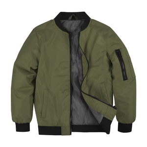 Men's Plain <b>Bomber</b> <b>Jacket</b> Trend Casual Breathable Comfortable Custom Logo Regular Fit <b>Baseball</b> WholesalePrice <b>Jacket</b> For Men - Product Image 1