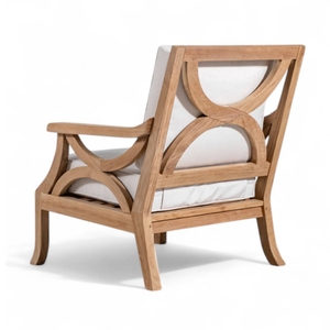 Muebles de Jardín de Lujo, Sillones de Estilo Moderno con Tela Impermeable y Madera Sólida para el Hogar - Product Image 4