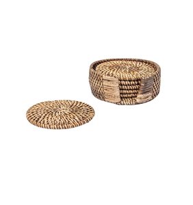 Sous-verre rond en rotin BOHO, nouvelle arrivée, sous-verre personnalisé en rotin anti-brûlure, tapis pour tasse à thé - Product Image 2