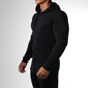 Sweat-shirt à capuche unisexe bleu marine, coupe classique, doublure en polaire, coton, pull décontracté, poche avant, vêtement de printemps - Product Image 4