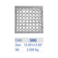 Grille de ventilation carrée en fonte pour clôture, insert de luxe pour villa, garde-corps de balcon, grille de drainage, fabrication usine
