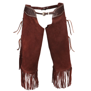 Premium Full Grain Leather Half <b>Chaps</b> Breathable and Durable Horse Zip Real Leather for <b>Riding</b> <b>Chaps</b> For Sale - Product Image 3