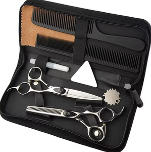Ciseaux professionnels pour texturiser les cheveux, pour droitiers, en acier inoxydable 440C, 28 dents, ciseaux à effiler, outils de coiffure pour barbiers - Product Image 6
