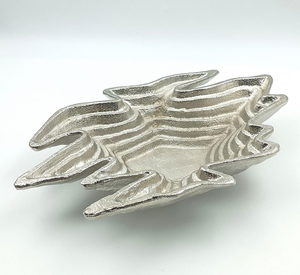 Tazón de mesa de aluminio y Metal creativo para servir comida, diseño único, cuenco para servir frutas de Metal plateado para fiestas de boda - Product Image 6