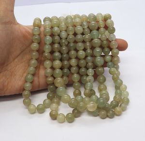 Natural Green Cats Eye Plain Round <b>Ball</b> Beads 9-10MM Green Cats Eye Gemstone Round Beads 16 Inch Cats Eye Loose Jewelry Making - Product Image 1