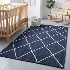 120 × 180 cm Natural Geometric Hand Braided Jute Rug for Scandinavian Living Room - Product Image 6