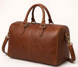 Bolsa de Viaje Deportiva SALUBRIOUS, Gran Capacidad, Impermeable, Ecológica, para Hombre y Mujer, Asa de Cuero Genuino, Correa Ajustable - Product Image 4
