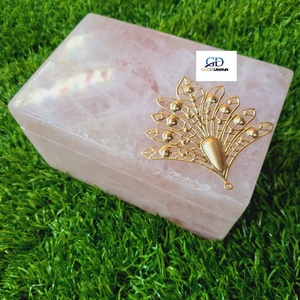 Nouvelle boîte à bijoux en pierre de quartz avec un design élégant, boîte à bijoux rectangulaire en pierre, boîte à bijoux la plus vendue - Product Image 1