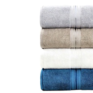 Serviettes de bain de luxe en coton 100% premium, séchage rapide, très absorbantes, ensembles de serviettes de bain brodées - Product Image 1