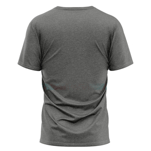 เสื้อยืดกีฬาผู้ชาย OEM คุณภาพสูง พิมพ์ลาย โลโก้สั่งทำ ผ้าคอตตอนหนา 100% ระบายอากาศ แห้งเร็ว - Product Image 2