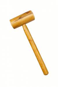 Martillo de madera con cabeza cilíndrica, regalos y artesanías, acabado en madera natural, mango de 30 cm, herramienta de carpintería artesanal para proyectos de bricolaje - Product Image 6