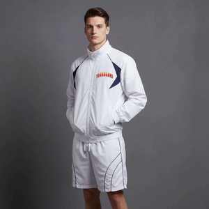 Conjunto de Chaqueta Cortavientos de Alta Calidad para Hombre, Talla Grande, Corte Holgado, Transpirable y de Secado Rápido, Chaqueta Deportiva de Nailon con Logotipo - Product Image 4