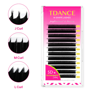 Extension de cils personnalisée en forme de W 3D 4D 5D 6D 8D W Fans Extensions de cils Lumière douce naturelle Full TDANCE W Lashes - Product Image 2
