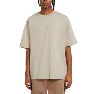 Camiseta Extra Grande para Hombre, Color Sólido, Manga Corta, 100% Algodón Jersey, Corte Casual, Diseño con Logotipo Frontal - Product Image 1