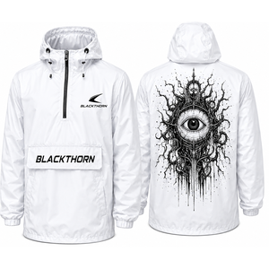 Chaqueta Anorak Cortavientos con Capucha y Forro de Microfelpa para Hombre, Personalizable con Logotipo, Impermeable por Delante - Product Image 3