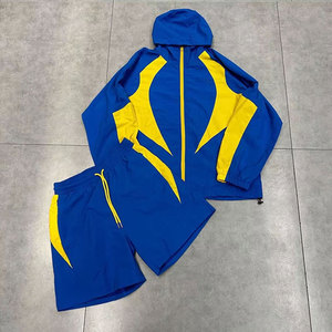 Conjunto de 2 Piezas de Chaqueta Cortavientos y Pantalones Cortos para Mujer, Ropa Deportiva de Nailon, Resistente al Viento, Venta al Por Mayor, Alta Calidad - Product Image 4