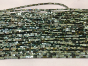 EMINENT JEWEL N ARTS Cuentas Cuadradas de Hematita Verde Arcoíris de 2mm, Tira de 16 Pulgadas de Rajasthan para Fabricación de Joyas - Product Image 5