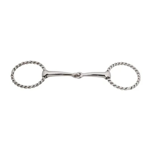 Mors de cheval en acier inoxydable durable avec embout articulé en fil torsadé pour équipement équestre et matériel d'équitation - Product Image 4