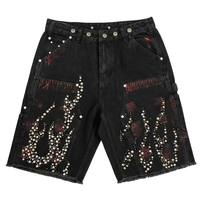 Fabricant de shorts en jean ornés de strass en petites séries, lancement de marque nouvelle, partenaire OEM, solutions de conception à la livraison