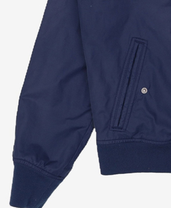 Chaqueta bomber para hombre, exterior de poliéster, forro acolchado cálido, cierre de cremallera, estilo casual universitario, con mangas largas. - Product Image 3