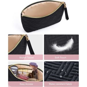 Elegante Bolsa de Cosméticos Pequeña, Excelente Regalo para Mujeres - Organizador de Viaje Impermeable con Amplios Compartimentos para Maquillaje - Product Image 3