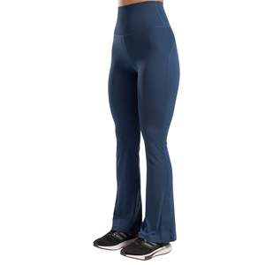 Pantalon de yoga évasé taille haute pour femme, leggings de sport coupe bootcut, tenue de fitness extensible, pantalon d'entraînement, vente en gros OEM ODM - Product Image 4