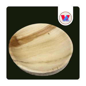 Vajilla de Hoja de Palma Rígida de Alta Calidad con 3 Compartimentos, Color Beige Natural, Biodegradable, Ecológica, para Suministros de Catering - Product Image 1