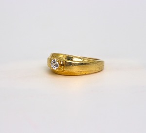 Anillo de Oro Amarillo Sólido de 14K con Diamante Cultivado en Laboratorio de 1 Quilate, Corte Redondo, Brillante y Pulido, Anillo de Boda para Mujer, Color D a G, Claridad IF SI2 - Product Image 2