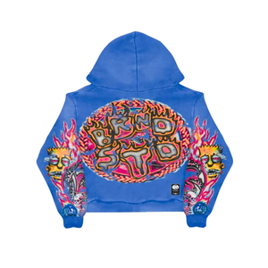 Manufacturer Custom Hoodie Oversized Heavyweight Dtg Printing Graphic Acid Washed Fleece Boxy Cropped 100%Cotton Baggy <b>Zip</b> <b>up</b> - Product Image 5