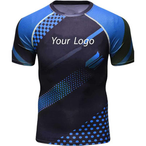 Men's Stretch Rash Guard Lightweight Gym Compression <b>Shirt</b> - Product Image 1