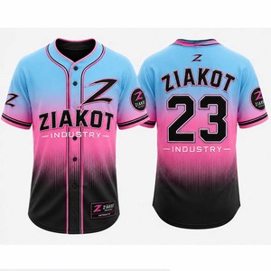 Camiseta de Béisbol Personalizada, ZIAKOT INDUSTRY Pakistán, Uniforme de Béisbol, Camiseta Sublimada, Ropa Deportiva al por Mayor, Fabricante OEM - Product Image 1