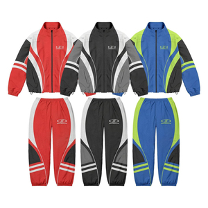 Custom Men <b>Retro</b> <b>Tracksuit</b> Set Y2K Streetwear Oversized Windbreaker Jogger Sportswear - Product Image 1