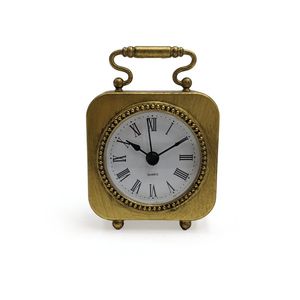 Ornamental <b>Metal</b> Desk <b>Clock</b> For Classic Home Styling With Elegant Shape And Attractive Decorative Display - Product Image 4