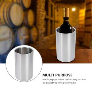 Enfriador de Vino y Cerveza de Acero Inoxidable de Doble Pared, Aislado, de Alta Calidad, con Logotipos Personalizables, Cubetas para Bebidas, Cubo para Hielo, Venta al Por Mayor - Product Image 5