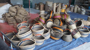 Natural Bolga Seagrass <b>Basket</b> Handmade Woven <b>Basket</b> with Handle <b>for</b> Shopping Picnic and Storage Home Use - Product Image 6