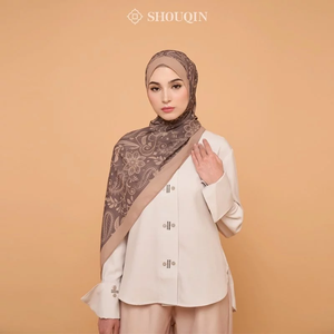 ผ้าคลุมศีรษะมุสลิม SHOUQIN Arabelle พรีเมียม ชีฟอง ปาชมินา น้ำหนักเบา ระบายอากาศได้ดี นุ่มสบาย ป้องกันแบคทีเรีย - Product Image 5