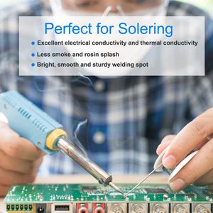 Fil de soudure électrique à âme de colophane étain-plomb 60/40, 0,031/0,8 mm, 1,7% de flux, Sn60 Pb40, 1 lb - Product Image 4