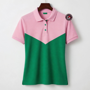 Alfa |   Kapa |   Camisetas tipo polo de manga corta Alpha Sorority para mujer con acabado de secado rápido y diseño personalizado a la moda - Product Image 3