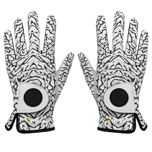 White Microfiber Half Finger Golf Gloves Unisex Non-Slip <b>Hook</b> and Loop Closure Cycling Outdoor Sports Hands Protection - Product Image 3