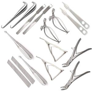 Ensemble de 16 instruments chirurgicaux orthopédiques en acier, manuels, résistants à la rouille, réutilisables, pour usage médical clinique, par Blush Surgical - Product Image 1