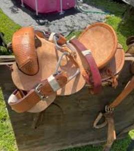 Hochwertiges Echtes Leder Dressur-Sattel-Set |   Baumloser Western-Sattel Sattelunterlage |   Langlebige Pferdeausrüstung | - Product Image 6