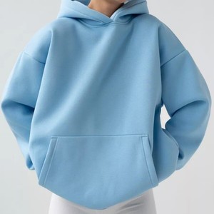 Sudadera con Capucha Extra Grande Rosa, de Forro Polar, con Bolsillo Frontal con Logotipo, Informal, Unisex, para Invierno, 100% Algodón, Antiarrugas - Product Image 3