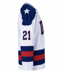 Camisetas de Hockey sobre Hielo de Equipos Americanos, Personalizadas con Bordado, Uniforme de Hockey sobre Hielo para Hombre, Camiseta de Hockey Personalizada 100% Poliéster - Product Image 4
