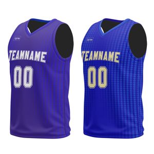 Custom Sublimated Basketball Uniform Set Teamname 00 V-Neck Sleeveless Moisture Wicking Mesh Fabric Adult Unisex - Product Image 3
